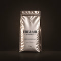 Fire & Ash House Blend, 100% Arabica coffee in a 1kg silver bag